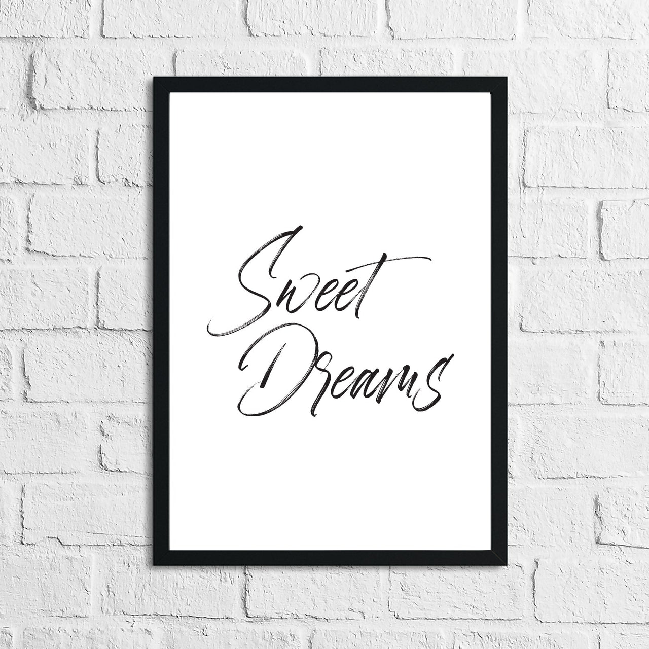 Sweet Dreams Bedroom Decor Simple Print-0