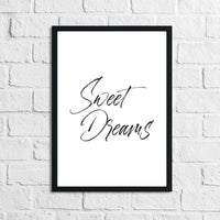 Thumbnail for Sweet Dreams Bedroom Decor Simple Print-0